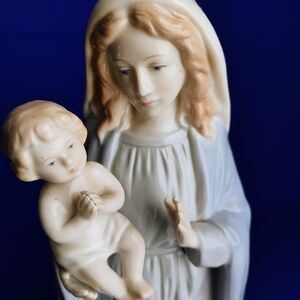 Homco Vtg Madonna and Child Figurine